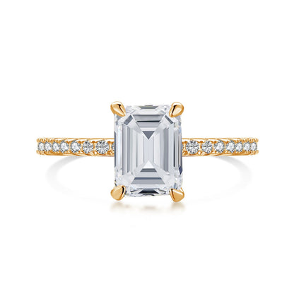 [baslovejewels]2.0 Carat Scintillating Ornate Radiant Cut Party Ring