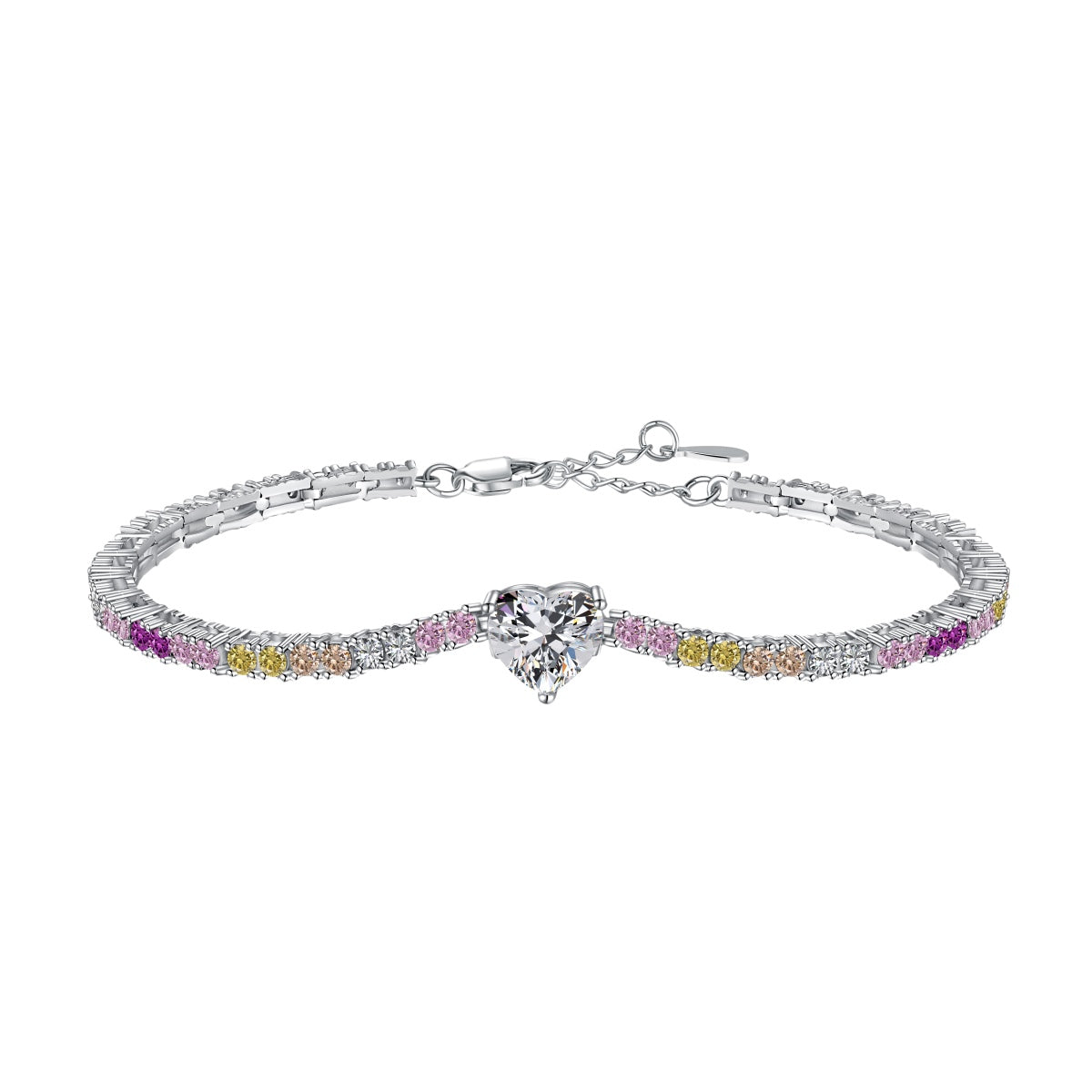 [baslovejewels]Delicate Romantic Heart Shape Lover Bracelet