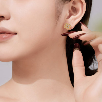 [baslovejewels]Four Leaf Clover Fashion Earrings