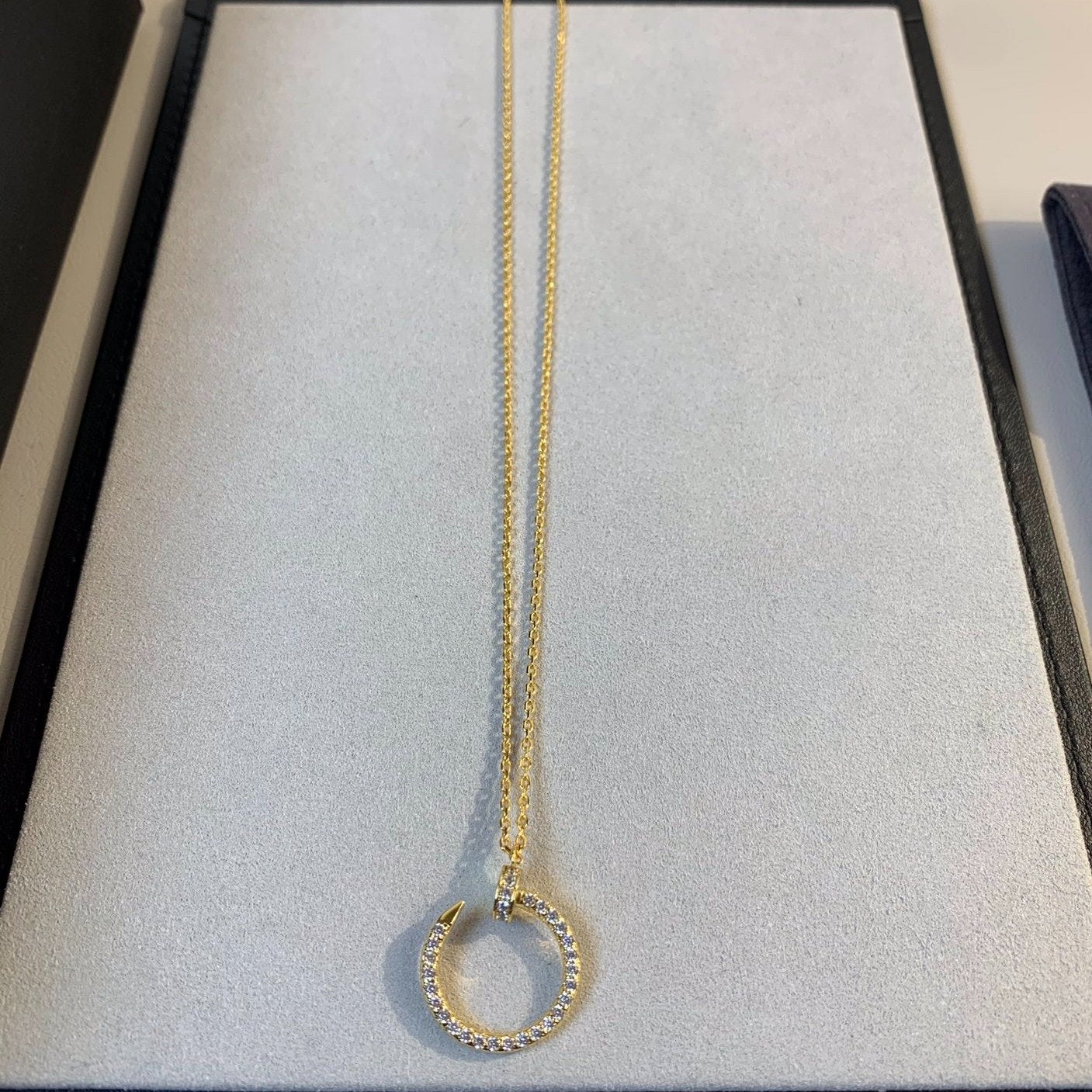 [baslovejewels]JUSTE NECKLACE GOLD DIAMONDS