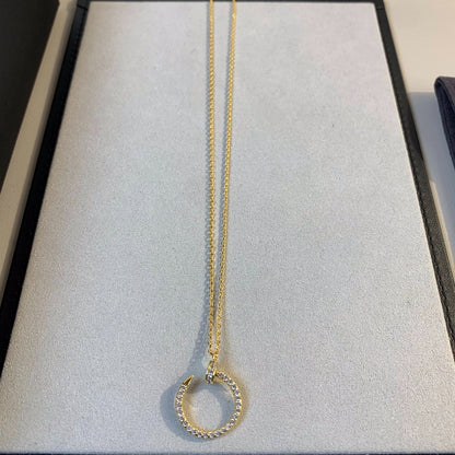 [baslovejewels]JUSTE NECKLACE GOLD DIAMONDS