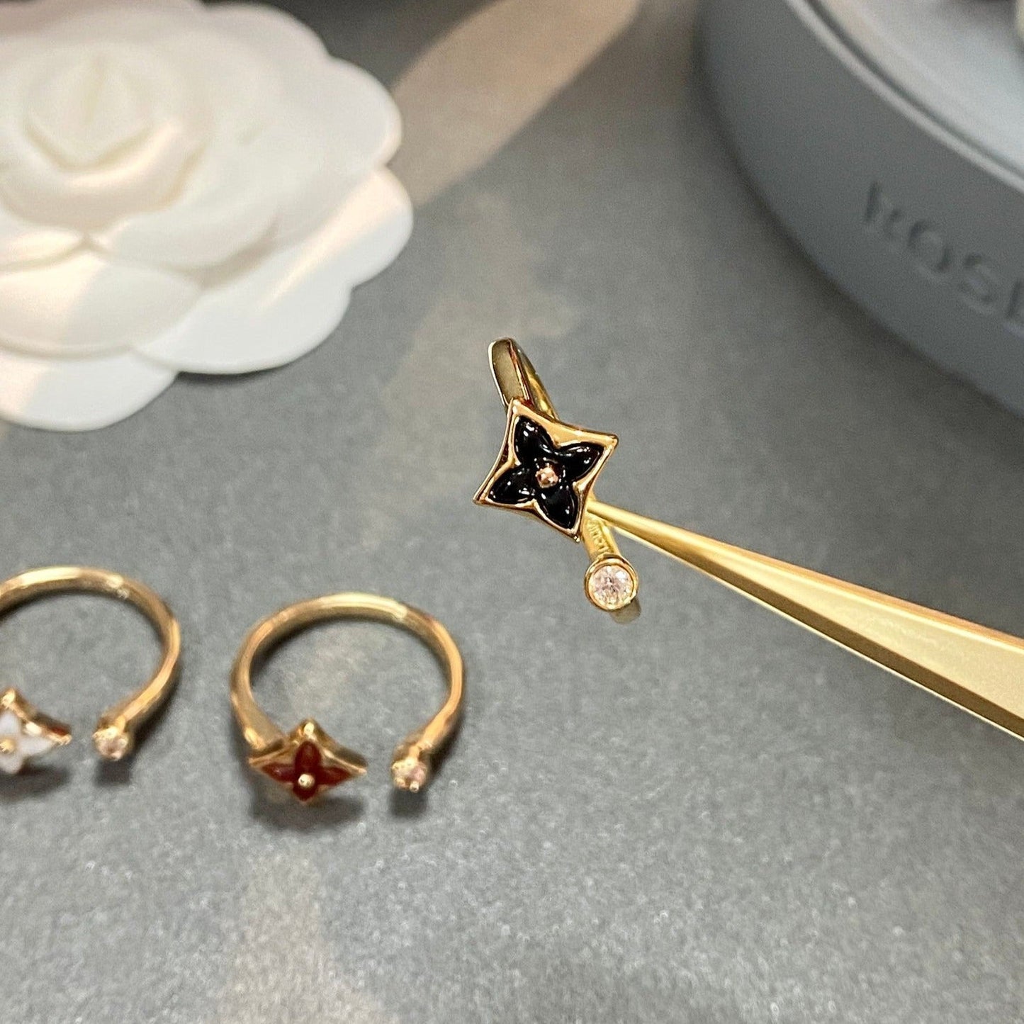 [baslovejewels]STAR 1 DIAMOND OPEN RING