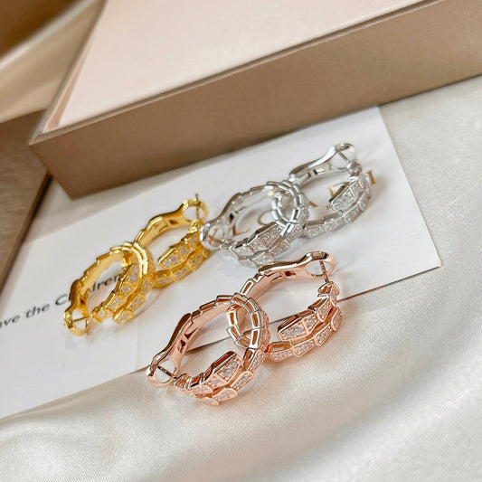 [baslovejewels]SERPENTI EARRINGS DIAMOND