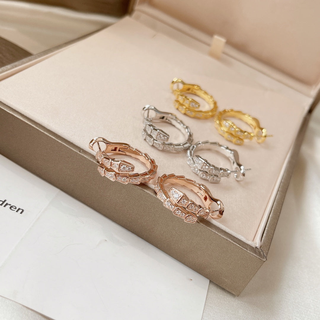 [baslovejewels]SERPENTI EARRINGS DIAMOND