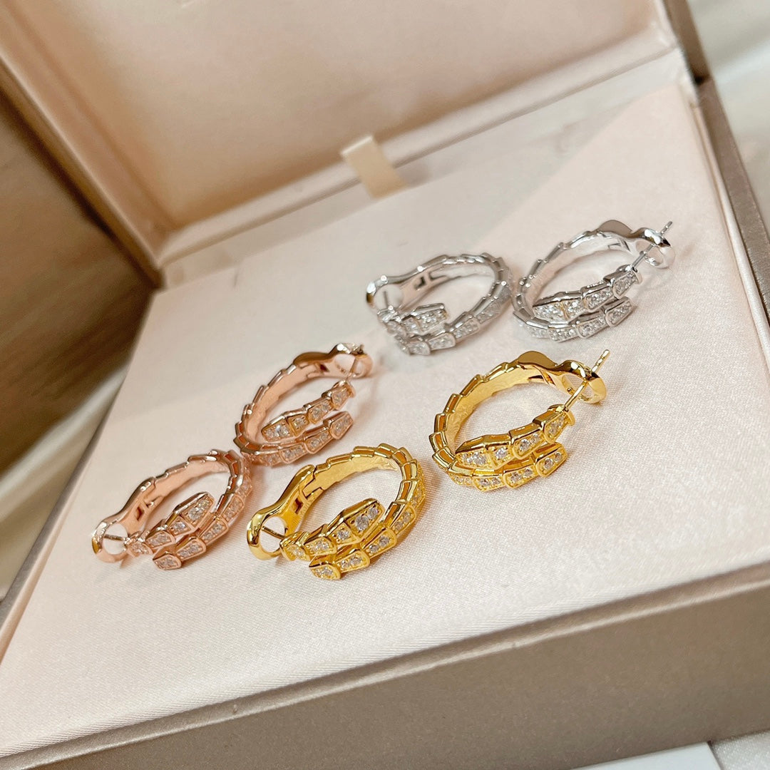 [baslovejewels]SERPENTI EARRINGS DIAMOND