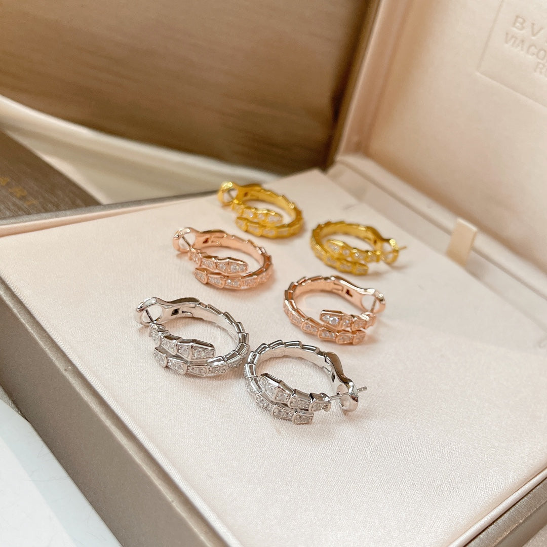 [baslovejewels]SERPENTI EARRINGS DIAMOND