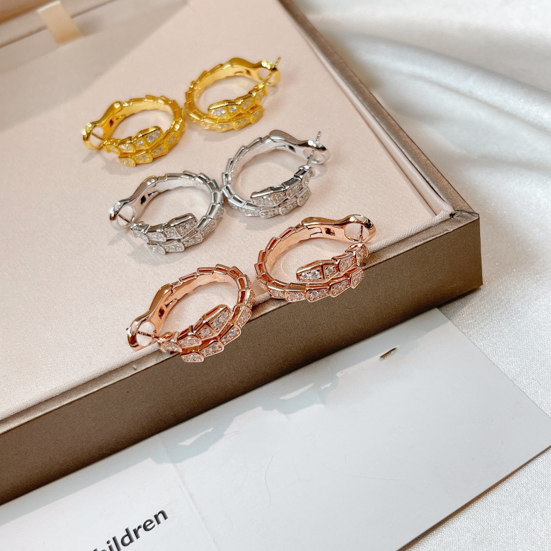 [baslovejewels]SERPENTI EARRINGS DIAMOND