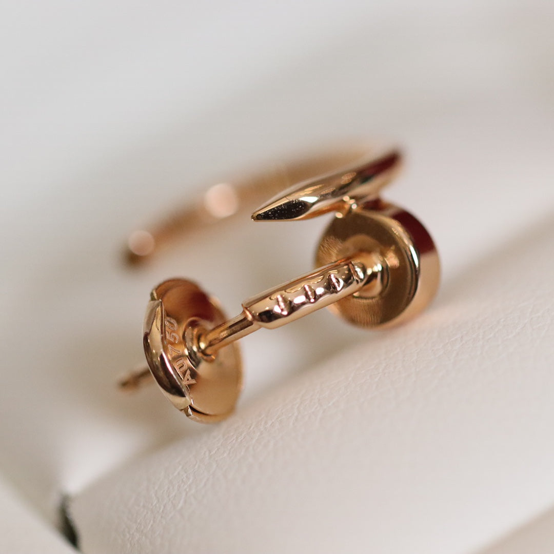 [baslovejewels]JUSTE EARRINGS PINK GOLD