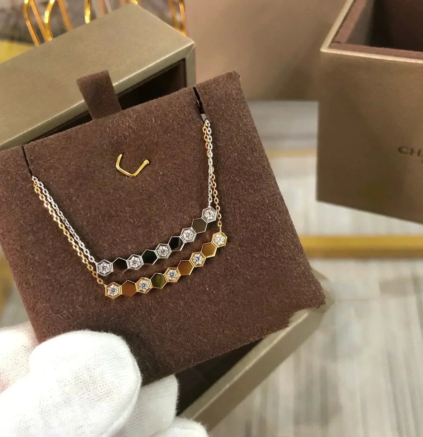 [baslovejewels]BEE LOVE NECKLACE DIAMOND