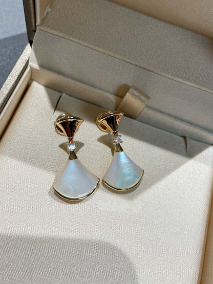 [baslovejewels]DREAM MOP 1 DIAMOND EARRINGS