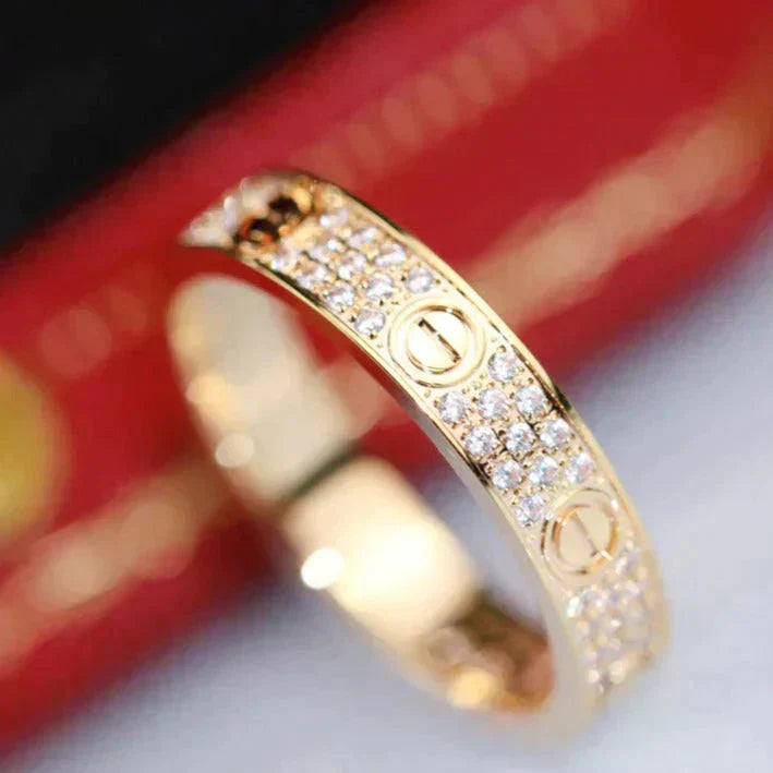 [baslovejewels]LOVE RING 3.6MM DIAMOND PAVED