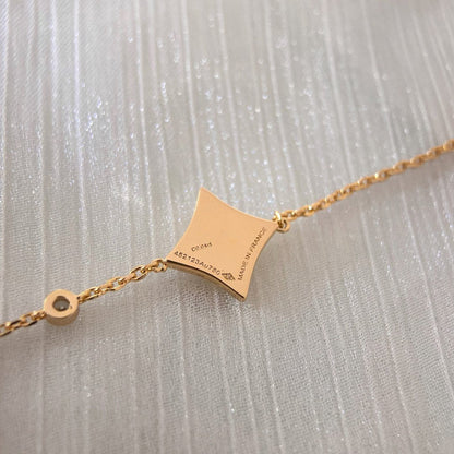[baslovejewels]COLOR STAR PINK GOLD DIAMOND BRACELET