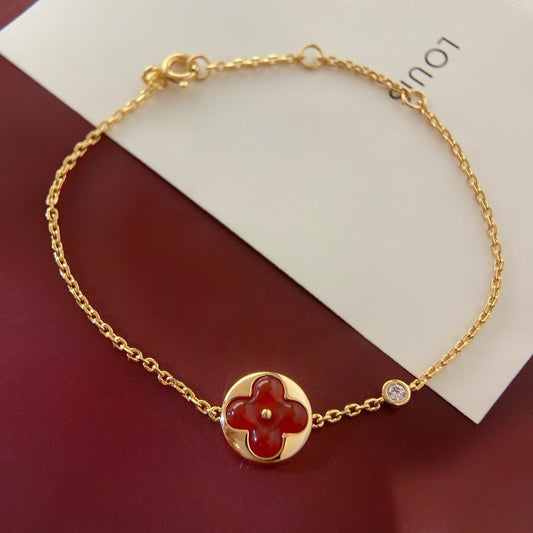 [baslovejewels]SUN PEDANT CARNELIAN BRACELET