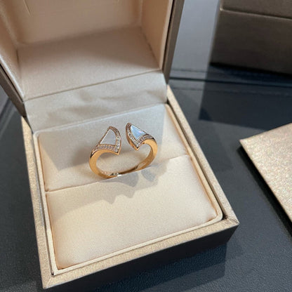 [baslovejewels]DREAM MOP DIAMOND OPEN RING