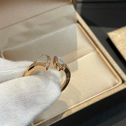 [baslovejewels]DREAM MOP DIAMOND OPEN RING