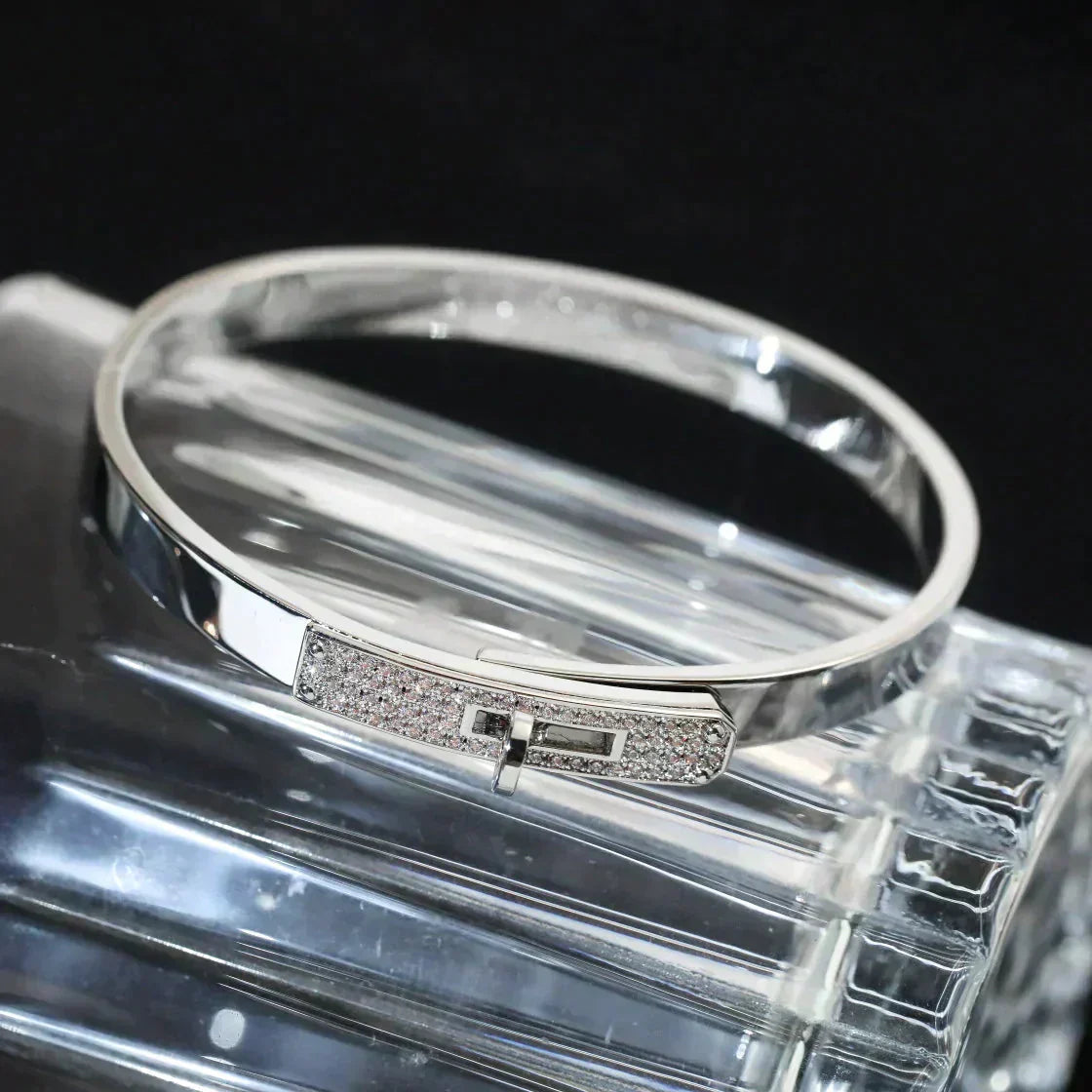 [baslovejewels]KELLY SILVER DIAMOND BRACELET