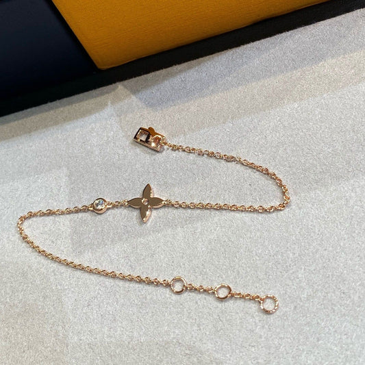 [baslovejewels]STAR DIAMOND PINK GOLD BRACELET