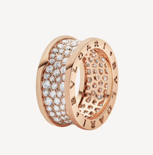 [baslovejewels]ZERO 1 WITH PAVED DIAMONDS ON THE SPIRAL RING