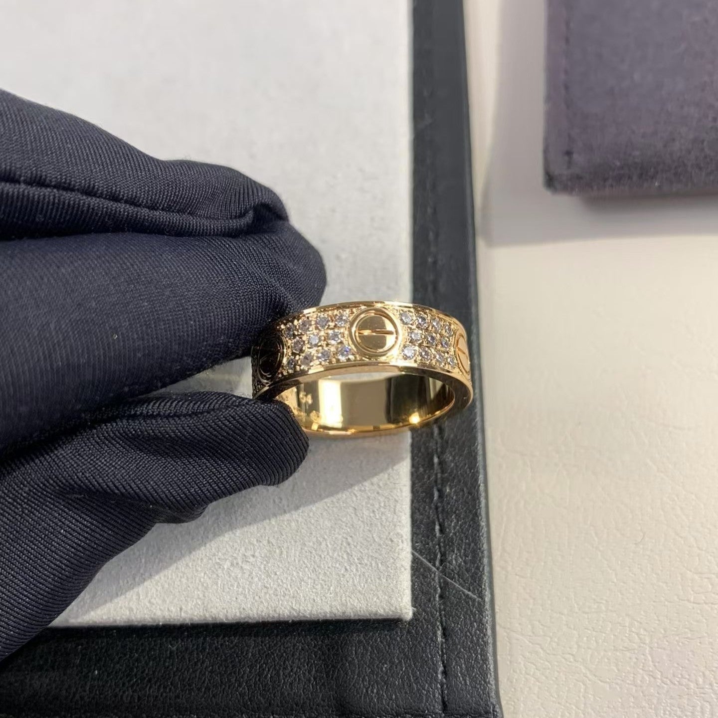 [baslovejewels]LOVE RING 5.5MM DIAMONDS PAVED