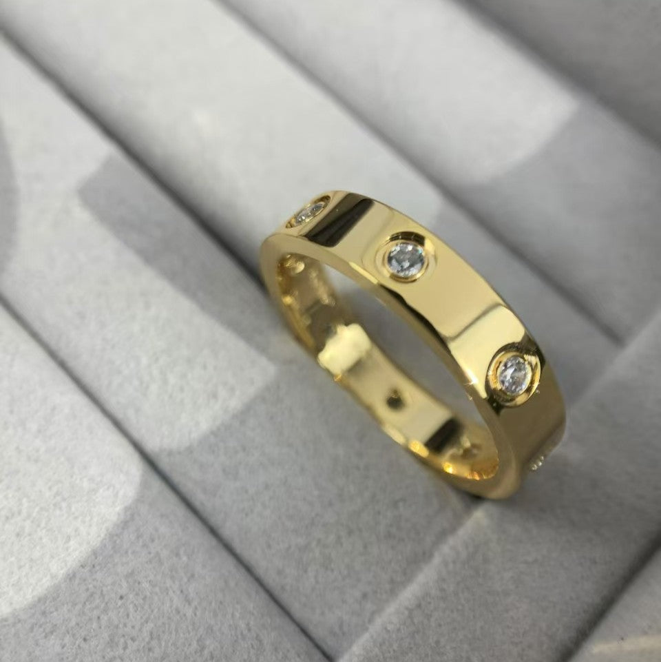 [baslovejewels]LOVE RING 3.6MM 8 DIAMONDS