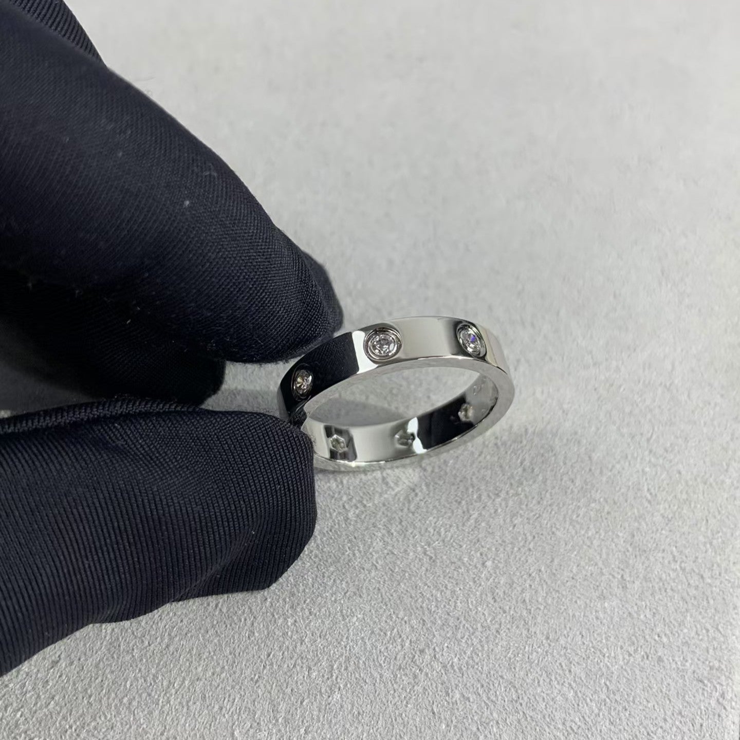[baslovejewels]LOVE RING 3.6MM 8 DIAMONDS