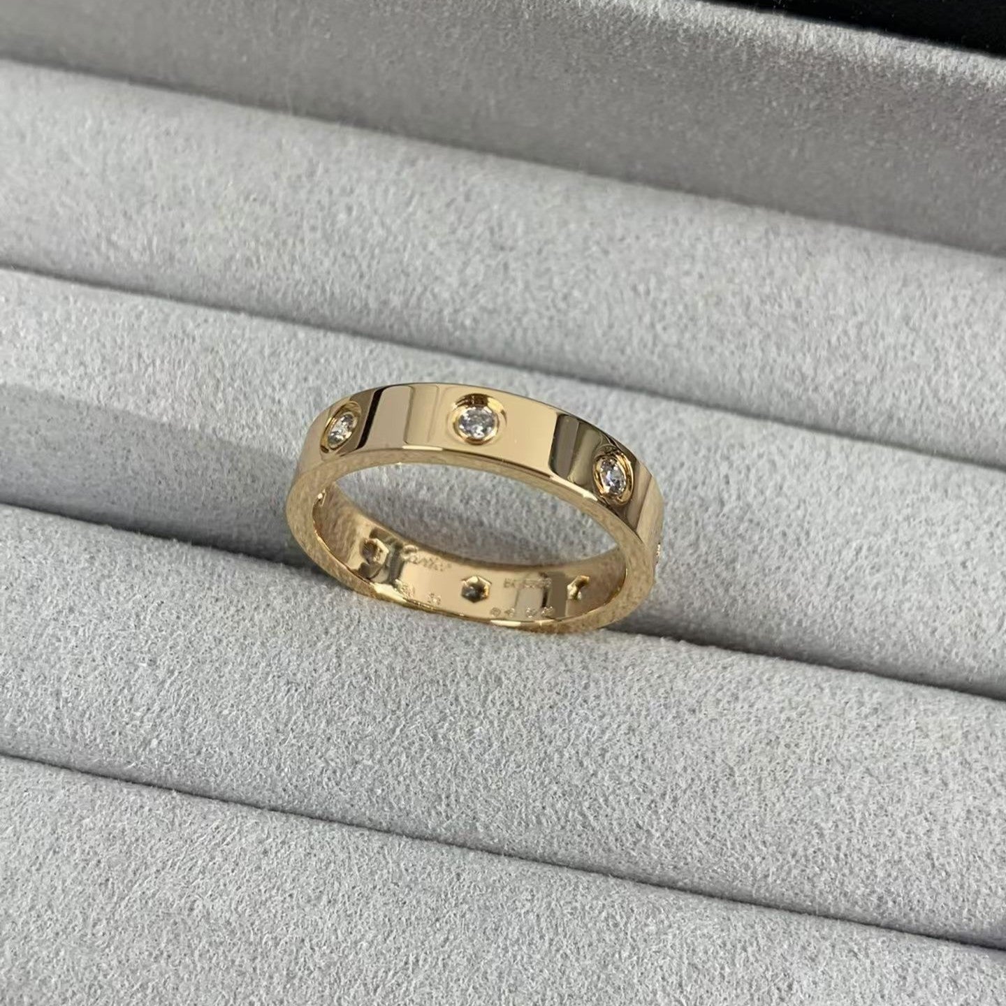 [baslovejewels]LOVE RING 3.6MM 8 DIAMONDS