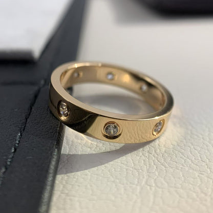 [baslovejewels]LOVE RING 3.6MM 8 DIAMONDS