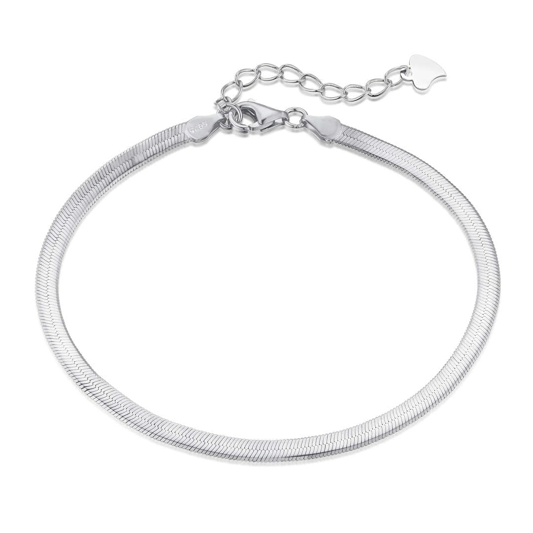 [baslovejewels]Flat Snake Bone Chain Blade Necklace