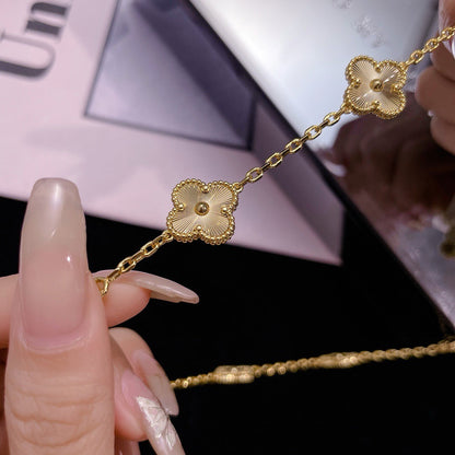 [basloveJW]CLOVER 10 MOTIFS LASER NECKLACE