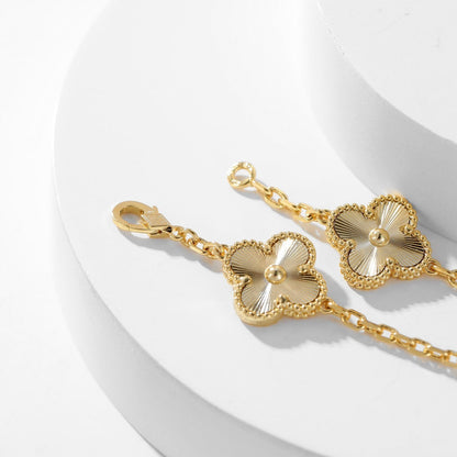 [basloveJW]CLOVER 10 MOTIFS LASER NECKLACE