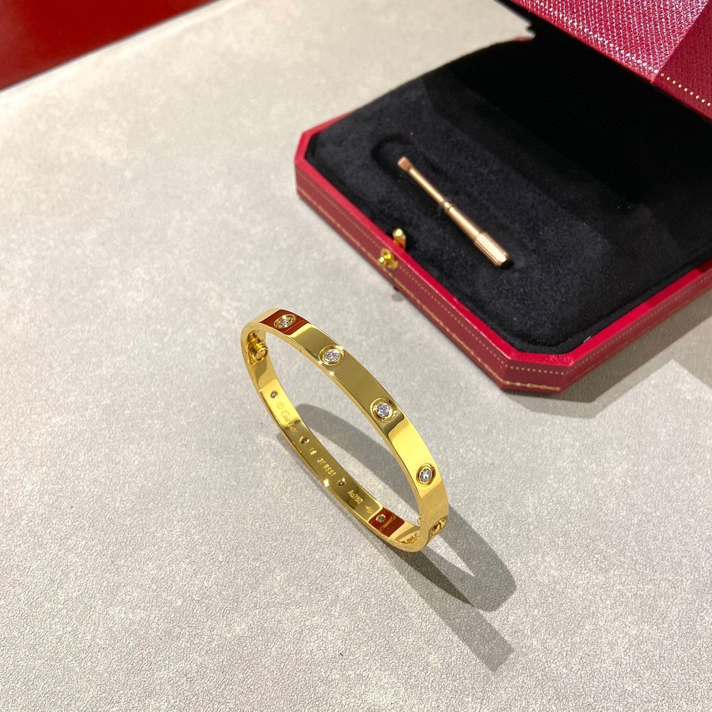 [baslovejewels]LOVE BRACELET 6.1MM 10 DIAMONDS