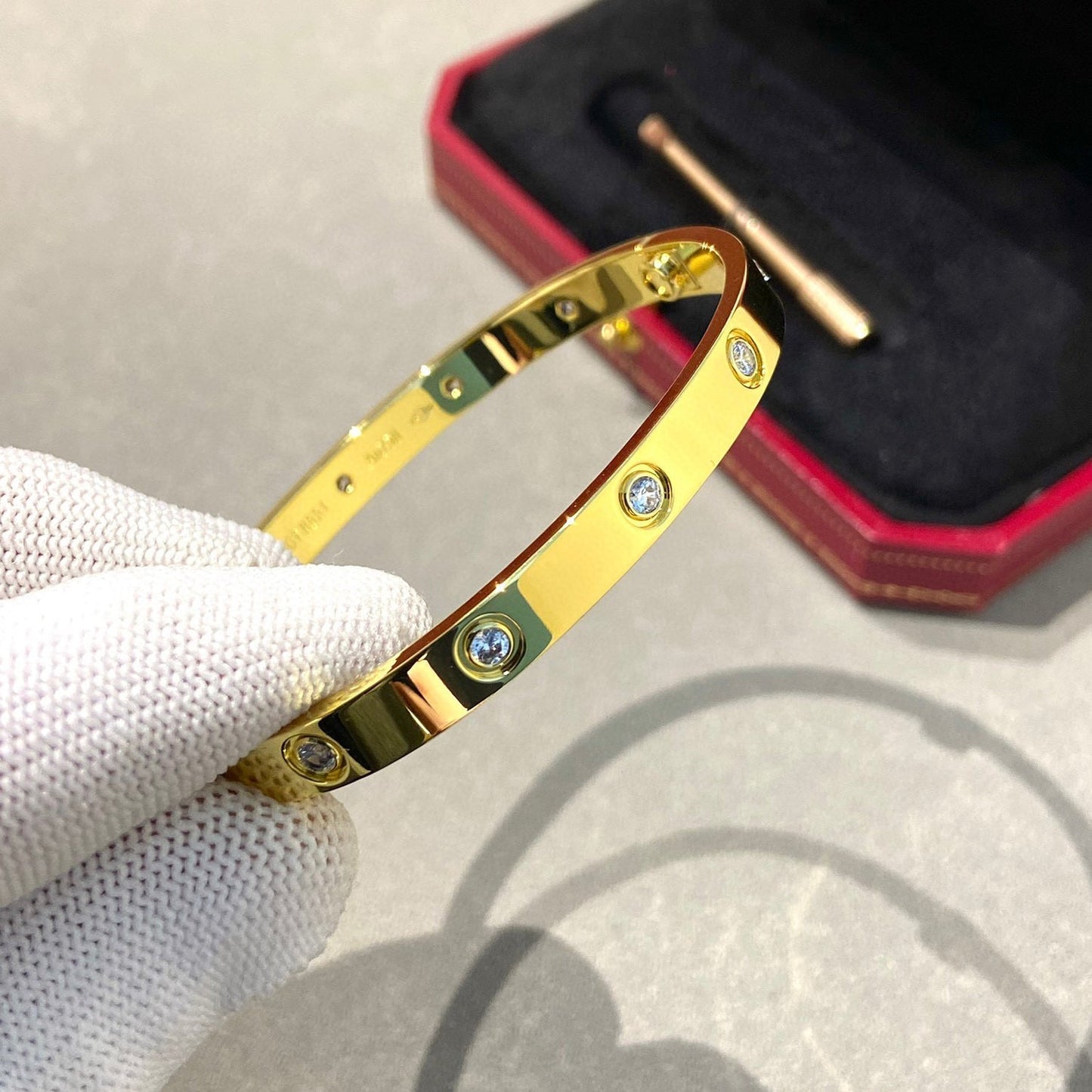 [baslovejewels]LOVE BRACELET 6.1MM 10 DIAMONDS