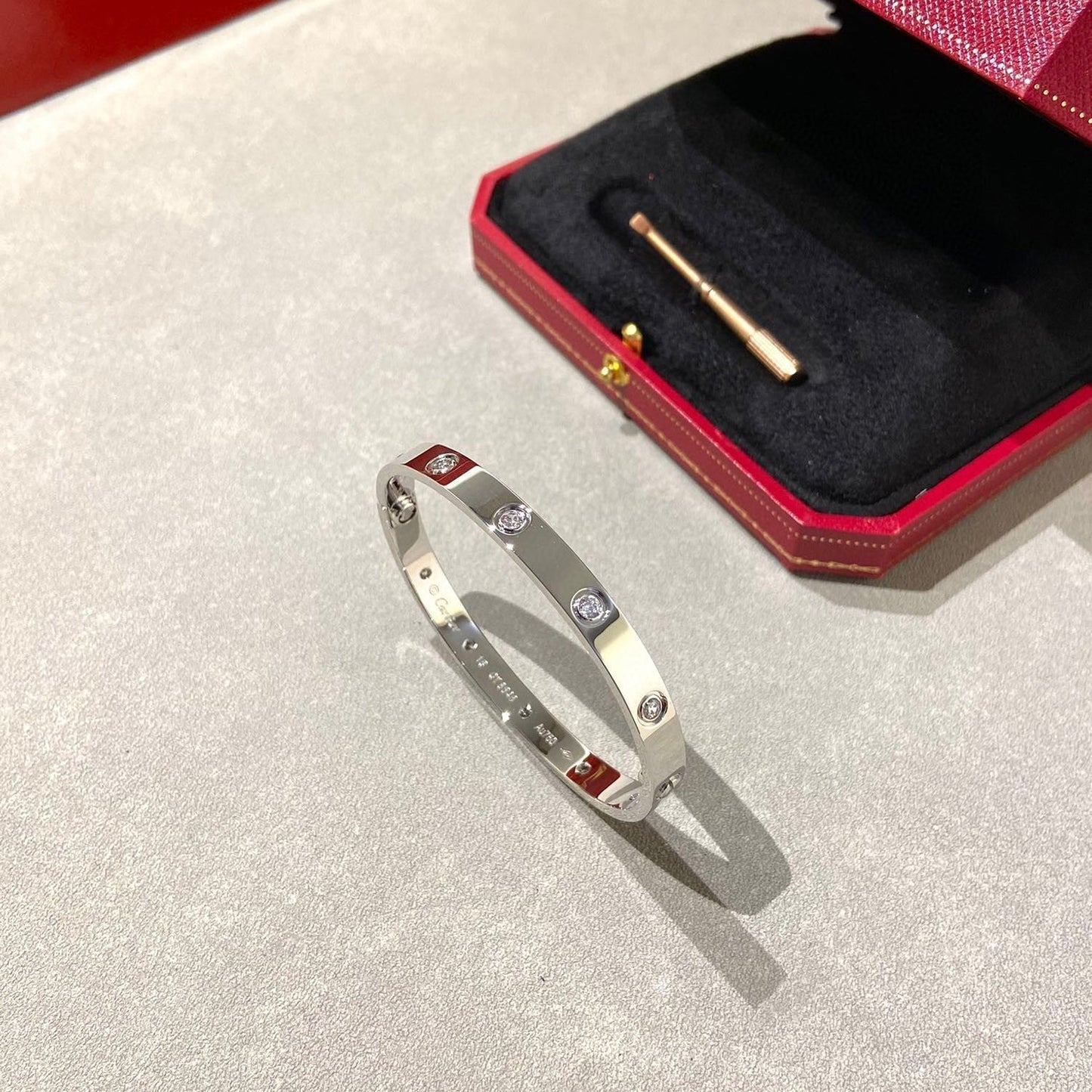 [baslovejewels]LOVE BRACELET 6.1MM 10 DIAMONDS