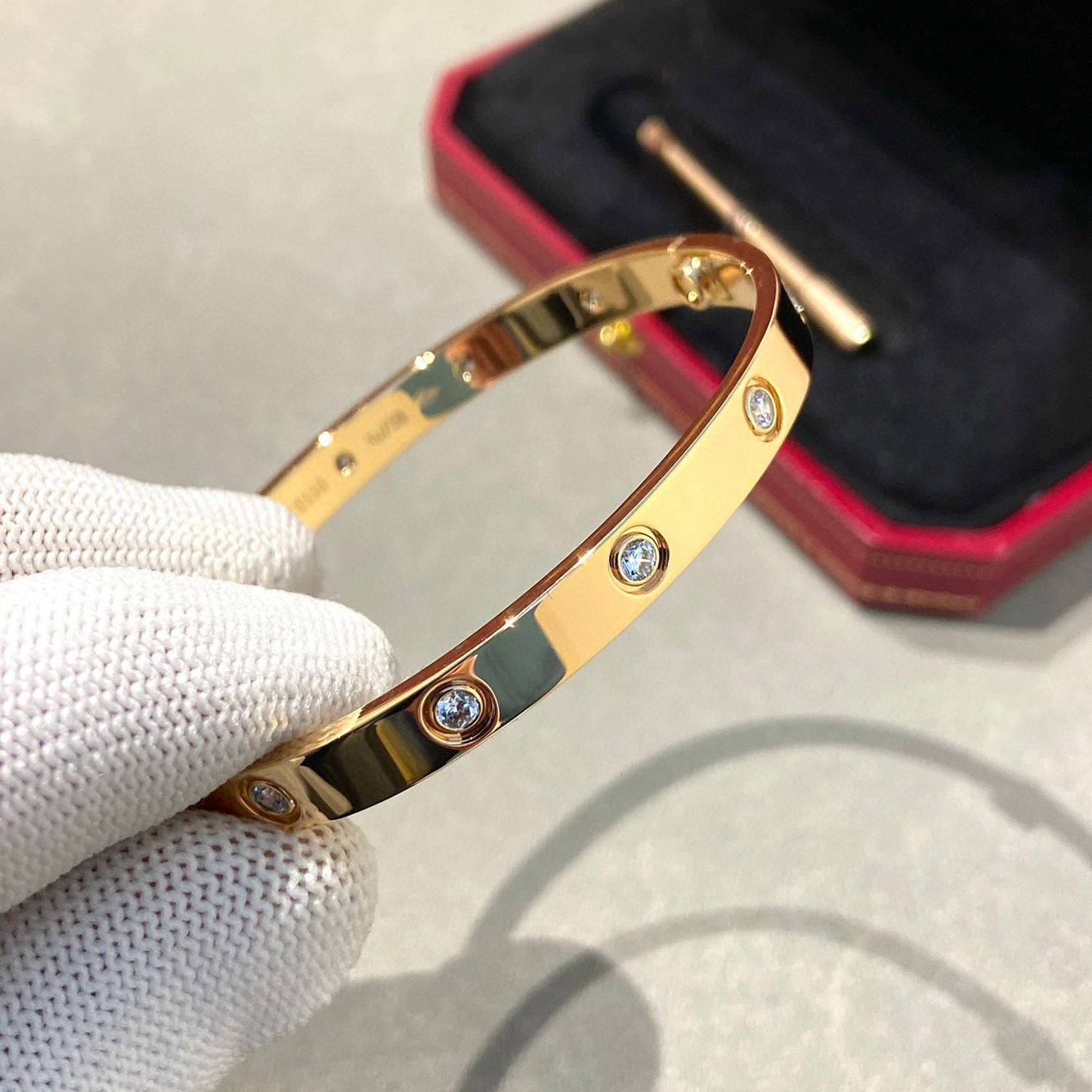 [baslovejewels]LOVE BRACELET 6.1MM 10 DIAMONDS