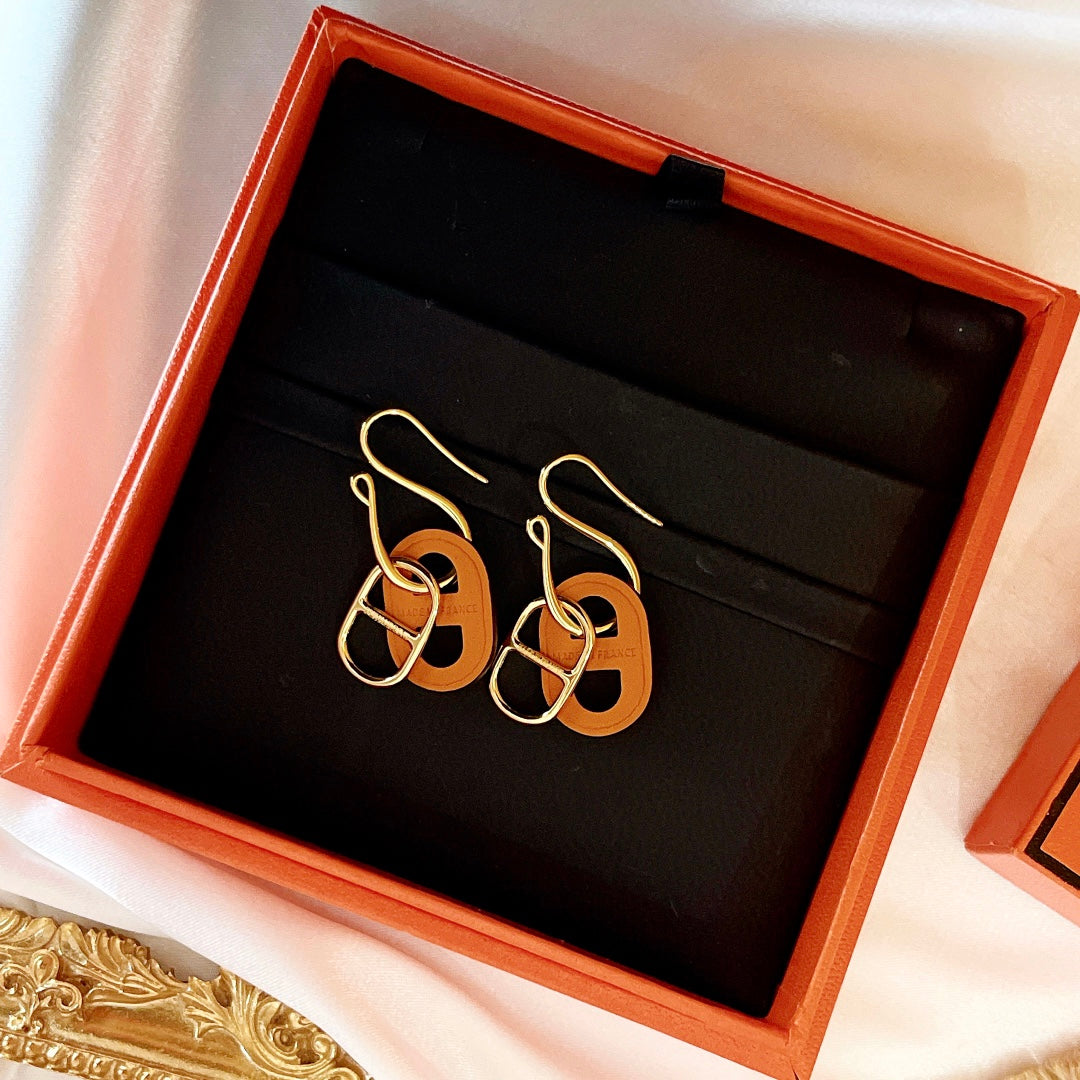 [baslovejewels]HM O'MAILLON GOLD EARRINGS