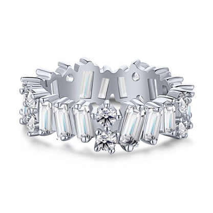[baslovejewels]Delicate Multi Shape Tennis Ring