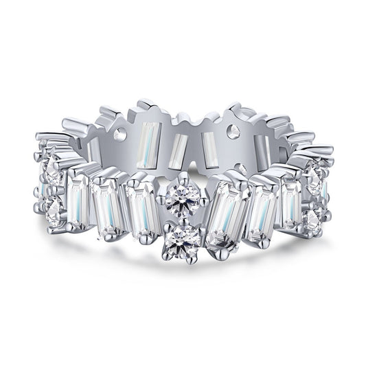 [baslovejewels]Delicate Multi Shape Tennis Ring