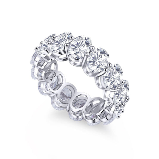[baslovejewels]Dainty Elongated Cushion Cut Tennis Ring