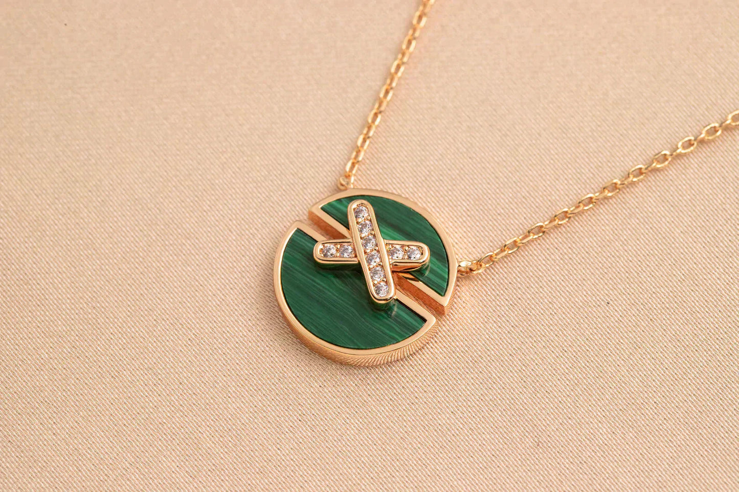 [baslovejewels]JEUX DE ROSE GOLD DIAMOND NECKLACE