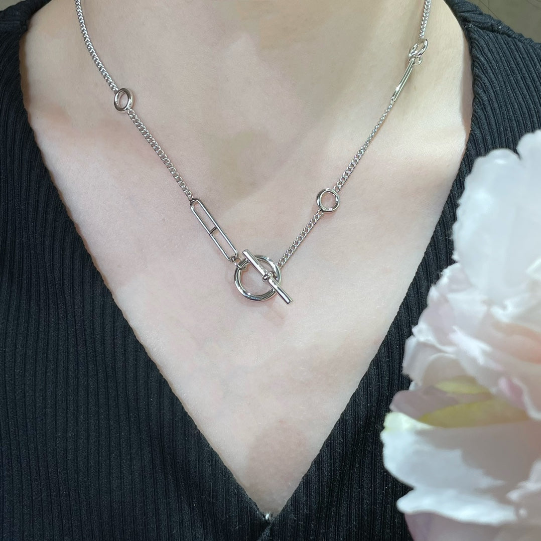 [baslovejewels]HM STERLING CHAINE D'ANCRE HEART