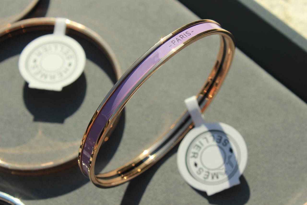 [baslovejewels]HM UNI BANGLE BAG PINK GOLD