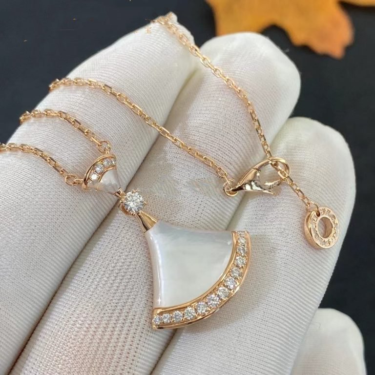 [baslovejewels]DREAM NECKLACE MOP PINK GOLD DIAMOND
