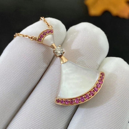 [baslovejewels]DREAM NECKLACE MOP PINK DIAMOND