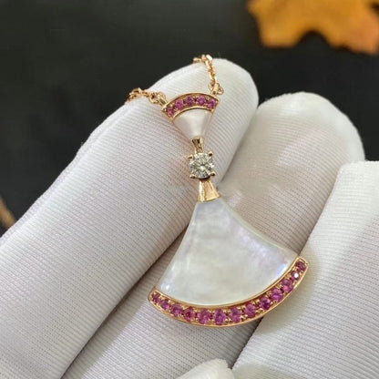 [baslovejewels]DREAM NECKLACE MOP PINK DIAMOND