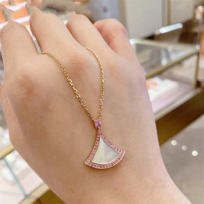[baslovejewels]DREAM NECKLACE MOP DIAMOND PINK