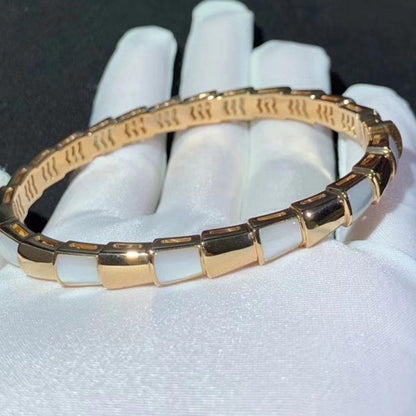[baslovejewels]SERPENTI BRACELET PINK GOLD MOP