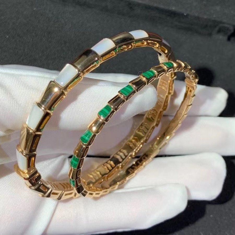 [baslovejewels]SERPENTI BRACELET PINK GOLD MOP