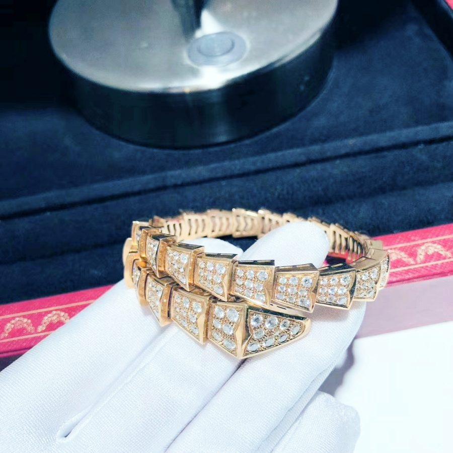 [baslovejewels]SERPENTI BRACELET 8MM PINK GOLD DIAMOND