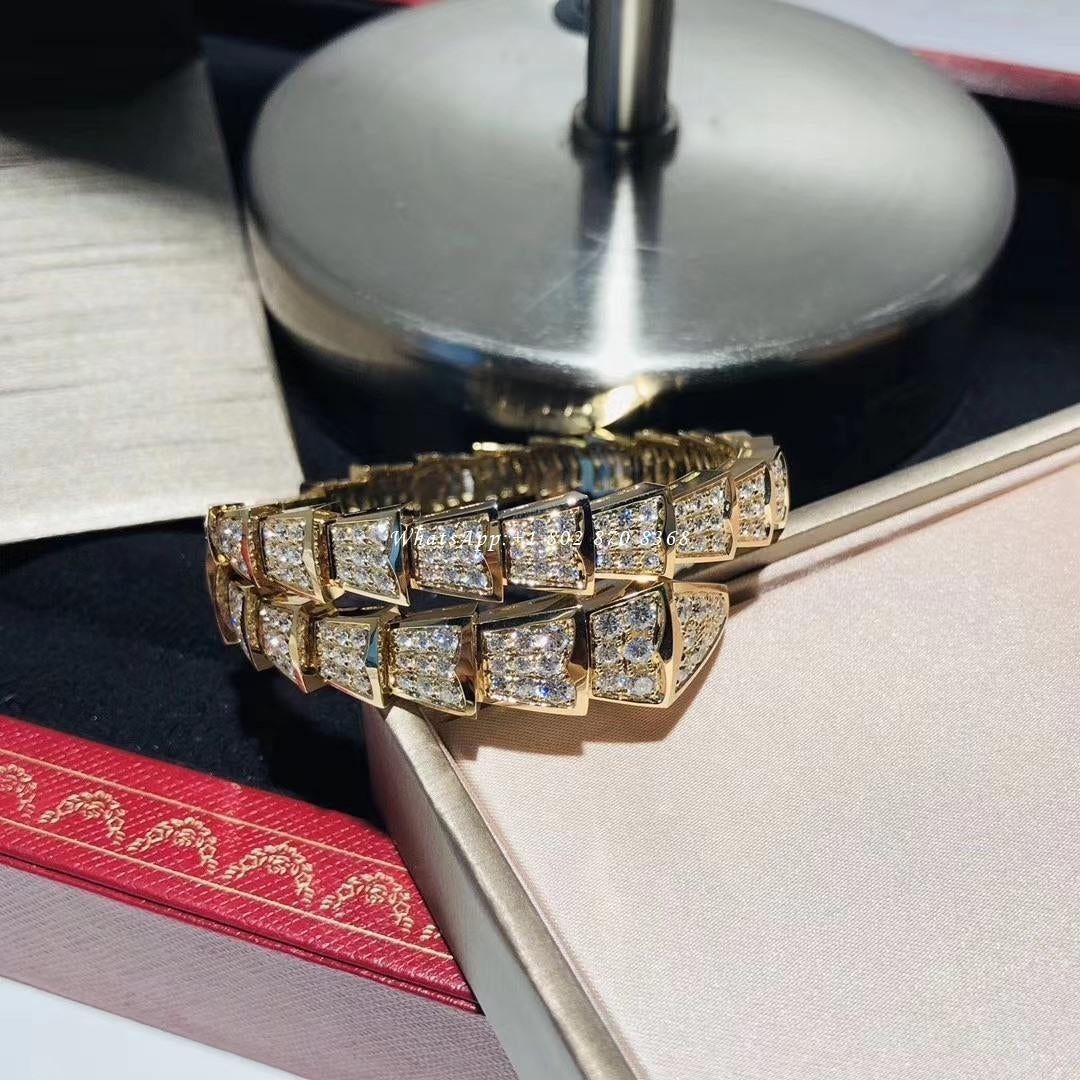 [baslovejewels]SERPENTI BRACELET 8MM GOLD DIAMOND