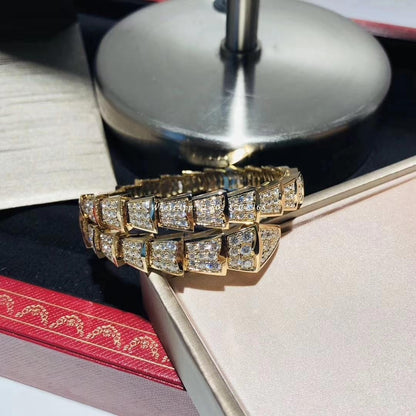 [baslovejewels]SERPENTI BRACELET 8MM GOLD DIAMOND